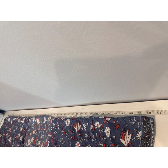 Japna Womens Cardi OneSize Blue Floral Cottage Boho Kimono SwimCover Open Flowy - Picture 6 of 9